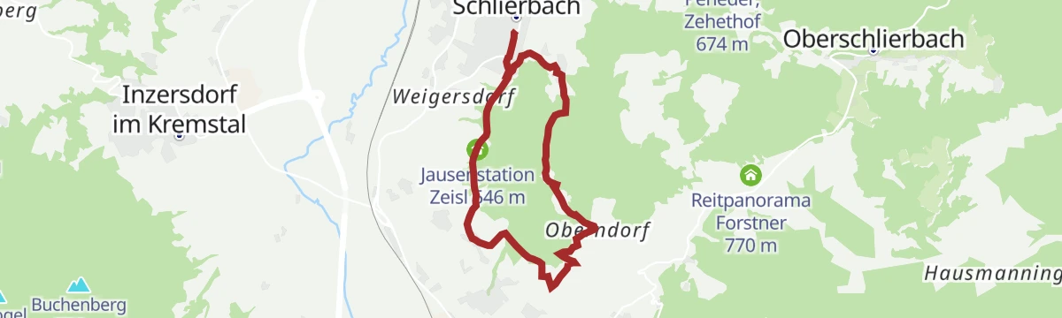 Route map: Rundweg Grillenparz